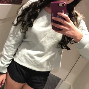 Mint Green Double Textured Garage Sweater